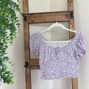 purple flower top
